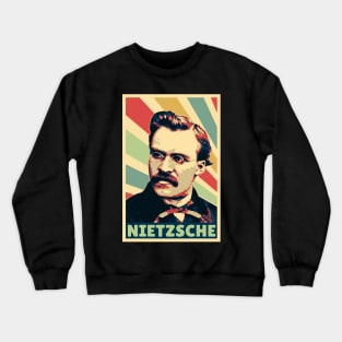 Friedrich Nietzsche Vintage Colors Crewneck Sweatshirt